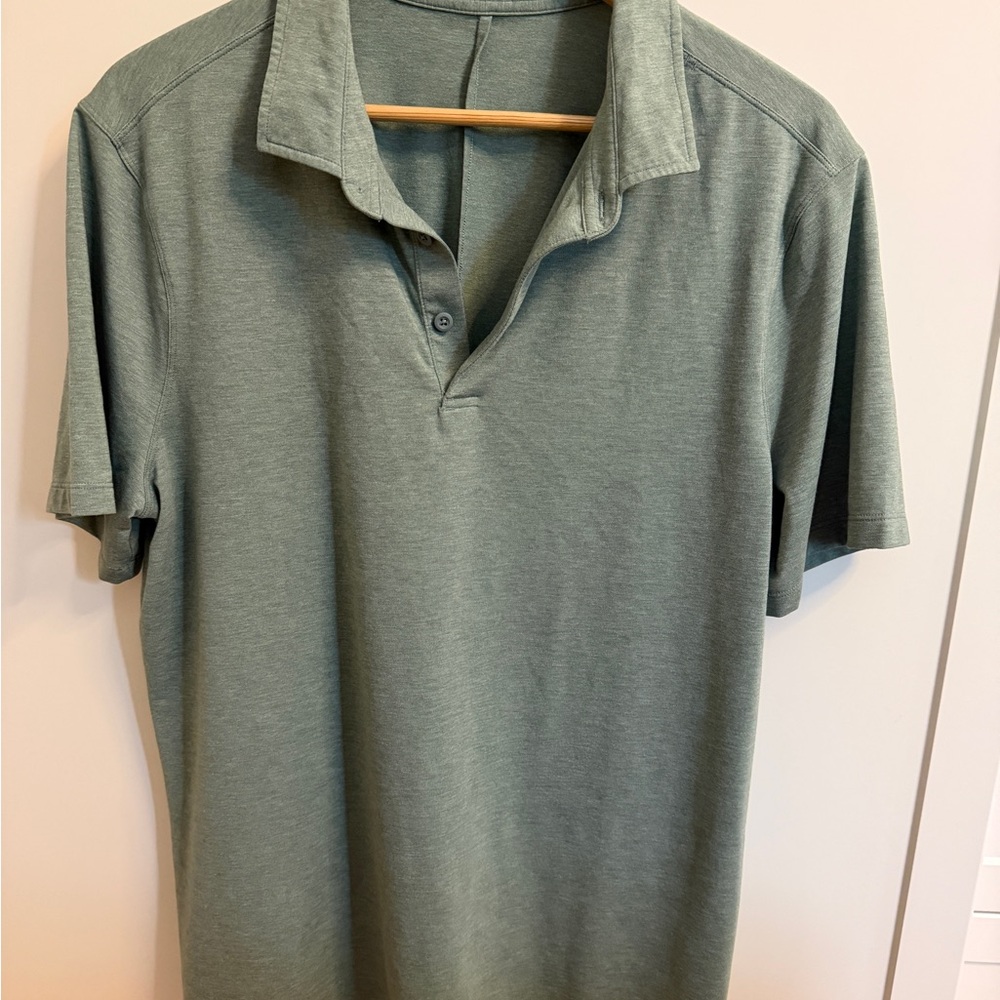 Lululemon Mens’s Evolution Green Golf Polo Shirt
